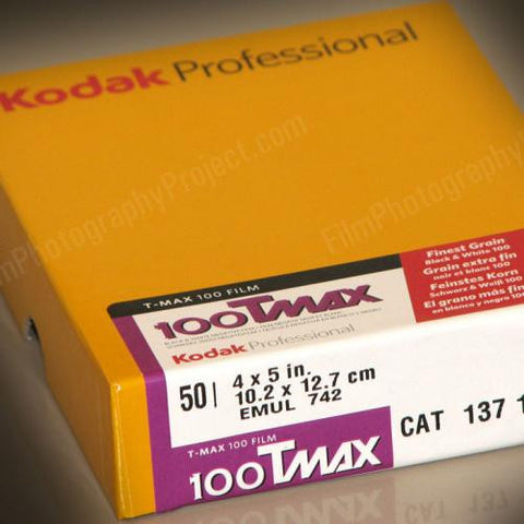 4x5 Sheet Film - Kodak TMax 100 (50 Sheet Box) – Film Photography