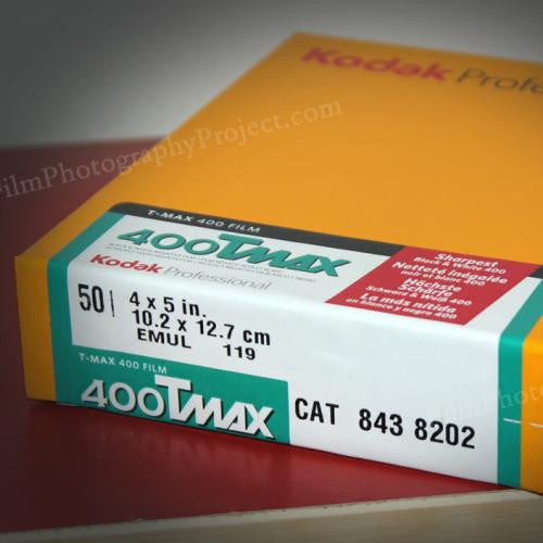 4x5 Sheet Film - Kodak TMax 400 (50 Sheets) – Film Photography