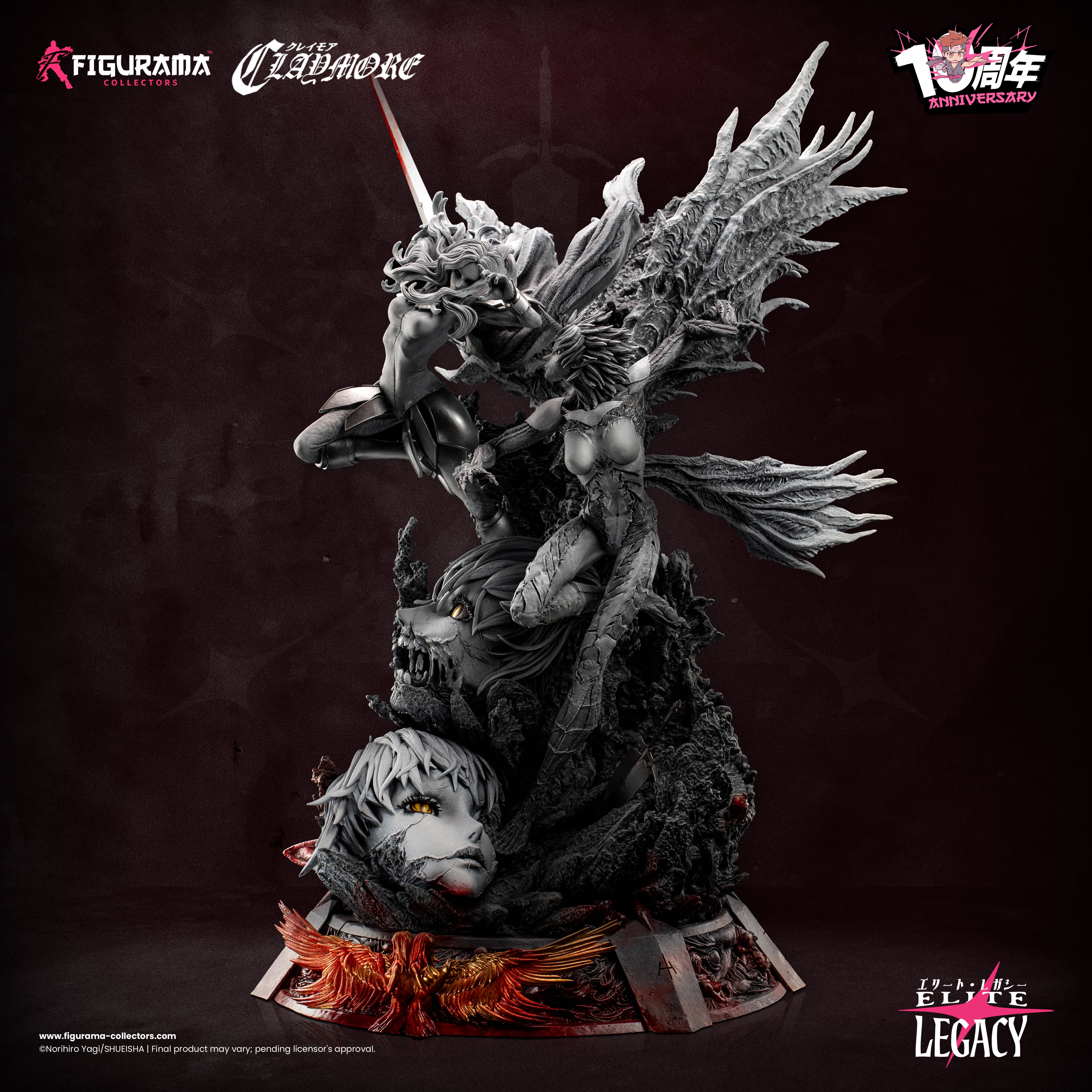 Claymore: Teresa vs. Priscilla 10th anniversary edition statue