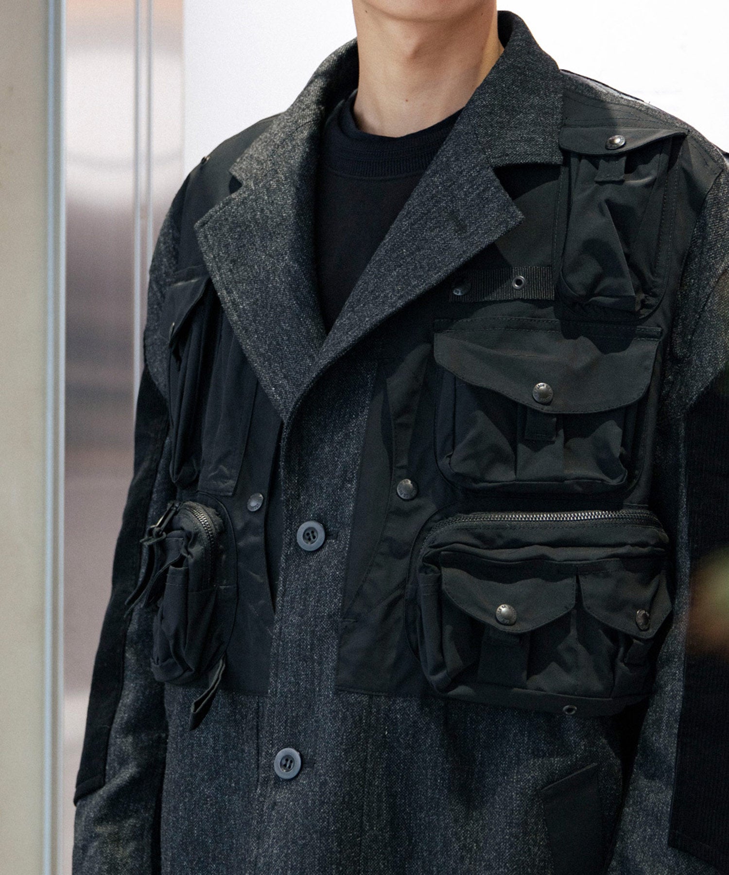 ウールツイードx綿フランネルチェックxエステルオックス Filson W