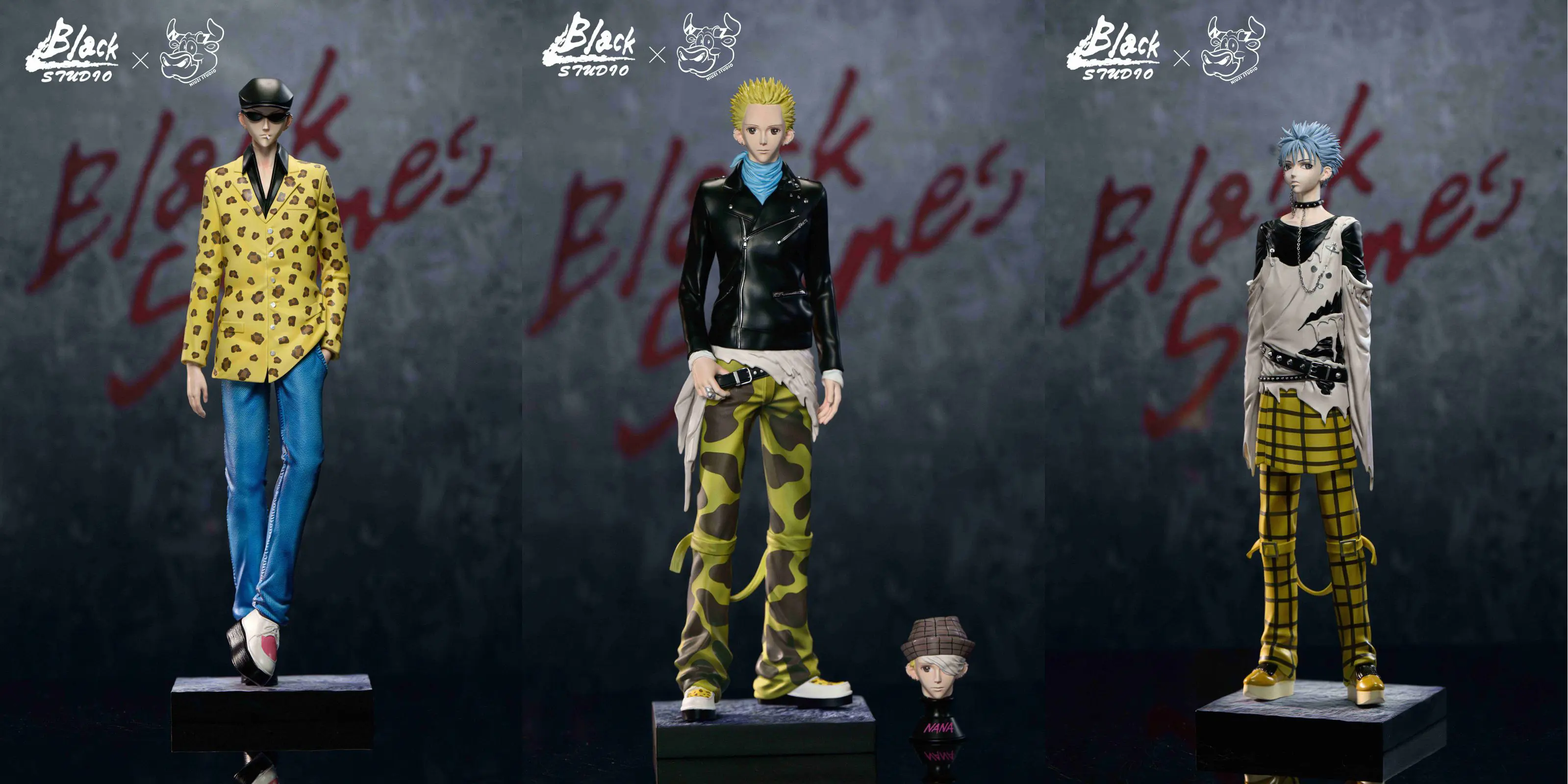 Black Stones - NANA Resin Statue - BLACK-Studio - FIGURETOPIA