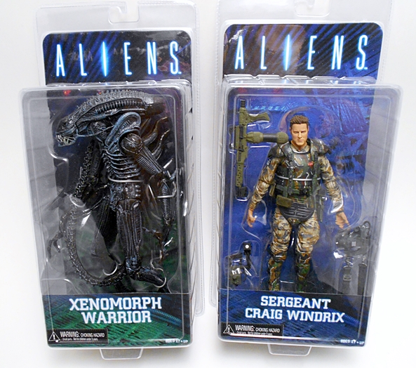 Aliens: Xenomorph Warrior and Sgt. Craig Windrix by NECA