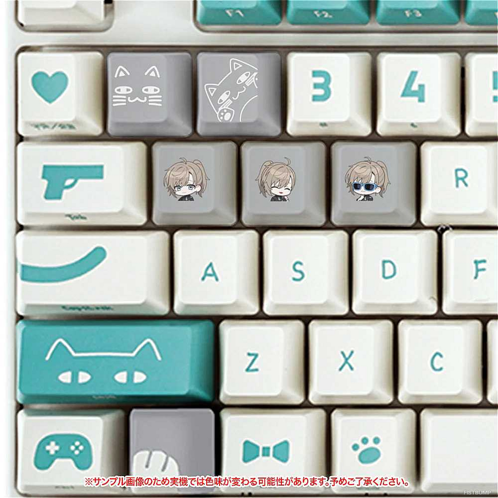 葛葉、叶、イブラヒムらのキーボード、キーキャップ、マウスパッドが