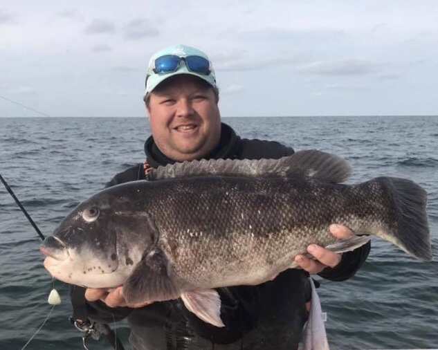Togzilla On A Magictail Tog Jig - LBI NJ Fishing Report - LBI Surf