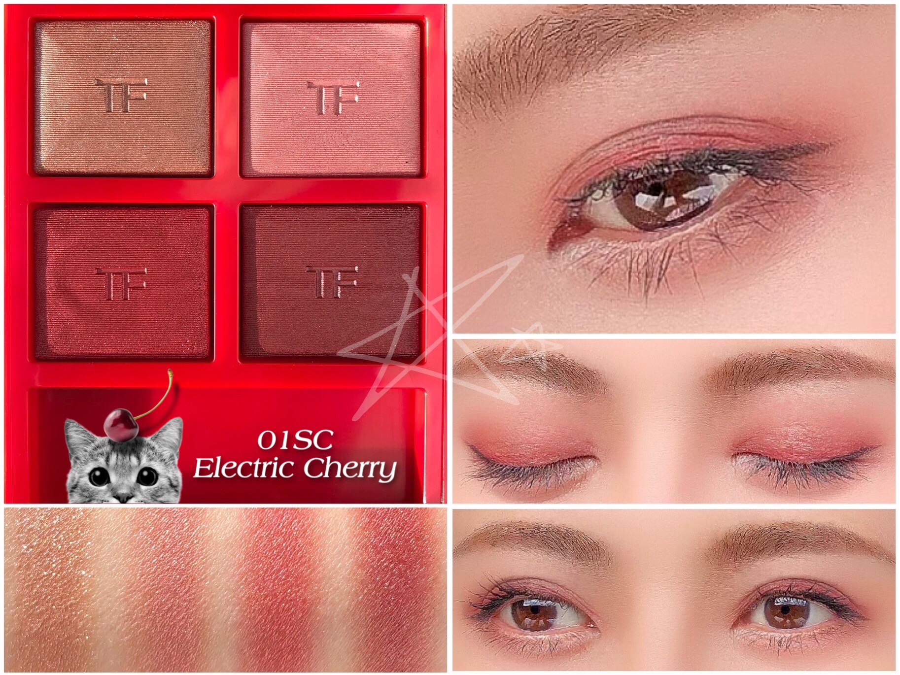 アイ カラー クォード 01SC エレクトリック チェリー (限定色) ⁄ TOM