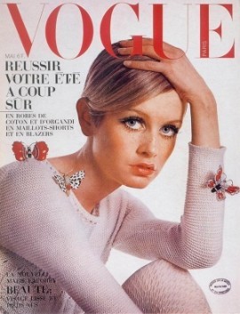 Vogue 1967 8月 twiggy ツイッギー ヴィンテージ雑誌 Vogue 1967 8月