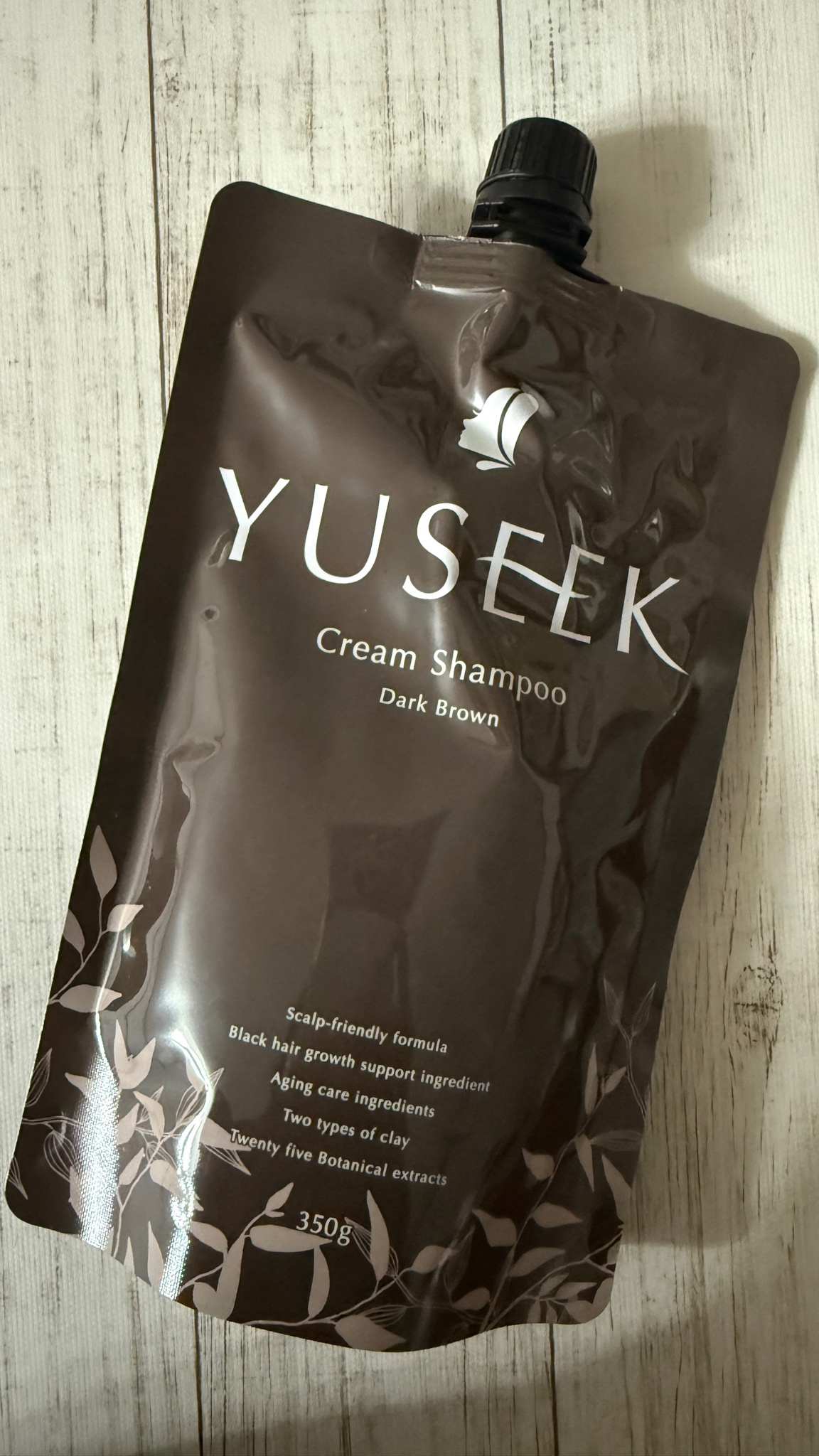 YUSEEK 】Cream Shampoo ダークブラウン 350g×2個 YUSEEK Cream