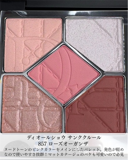DIOR限定】ピンクニュアンスが絶妙！857 Rose Organzaレビュー