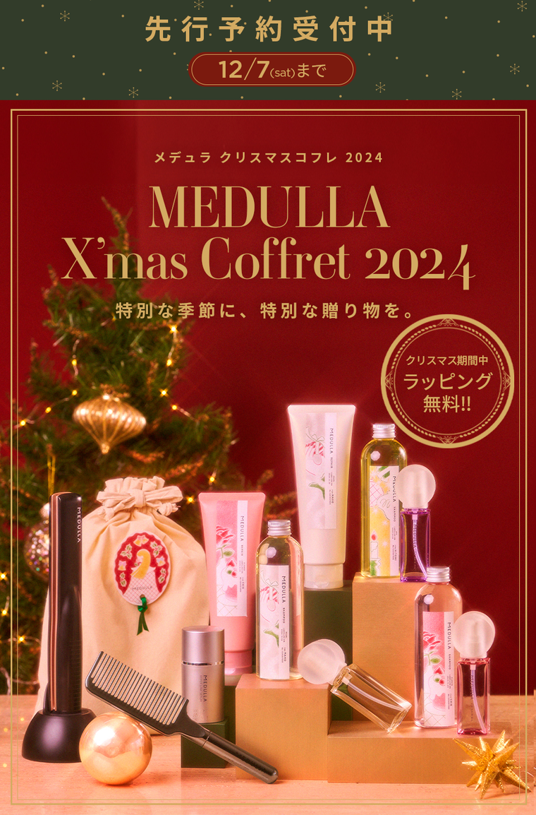 メデュラ クリスマスコフレ2025年ストレートヘアアイロン 数量限定