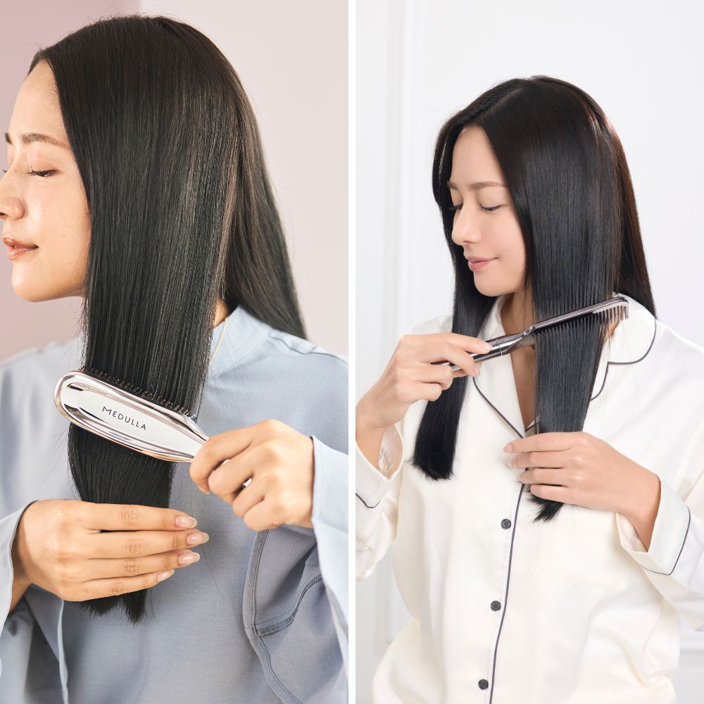 メデュラ「スカルプリフトブラシ」と「ウルトラシャインコーム」が