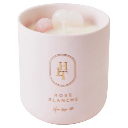 Her lip to BEAUTY / SELF LOVE CRYSTAL CANDLE - ROSE BLANCHE - 280g