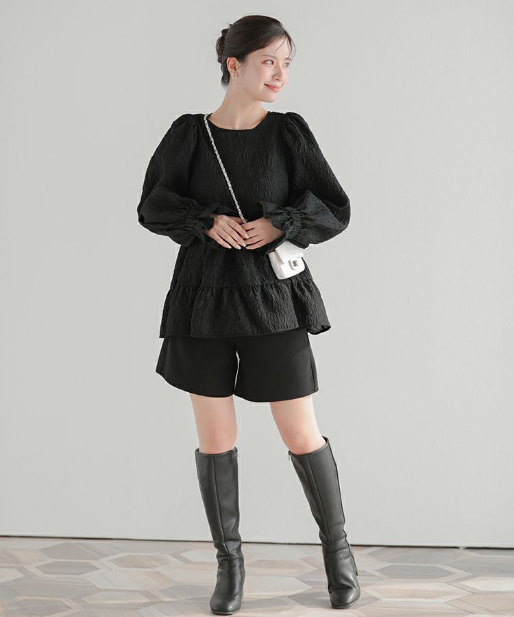 ZOZO限定商品】タックスリーブジャガードトップス【宅配便】 | Fit more