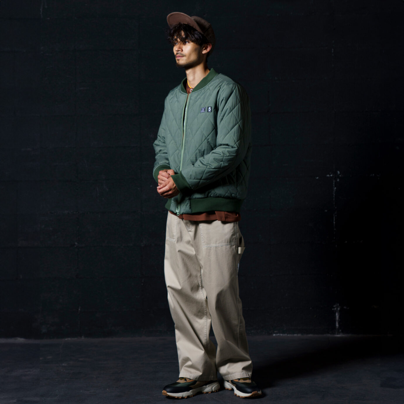 リバーシブルキルティング ボアジャケット - FIVES - ミックス