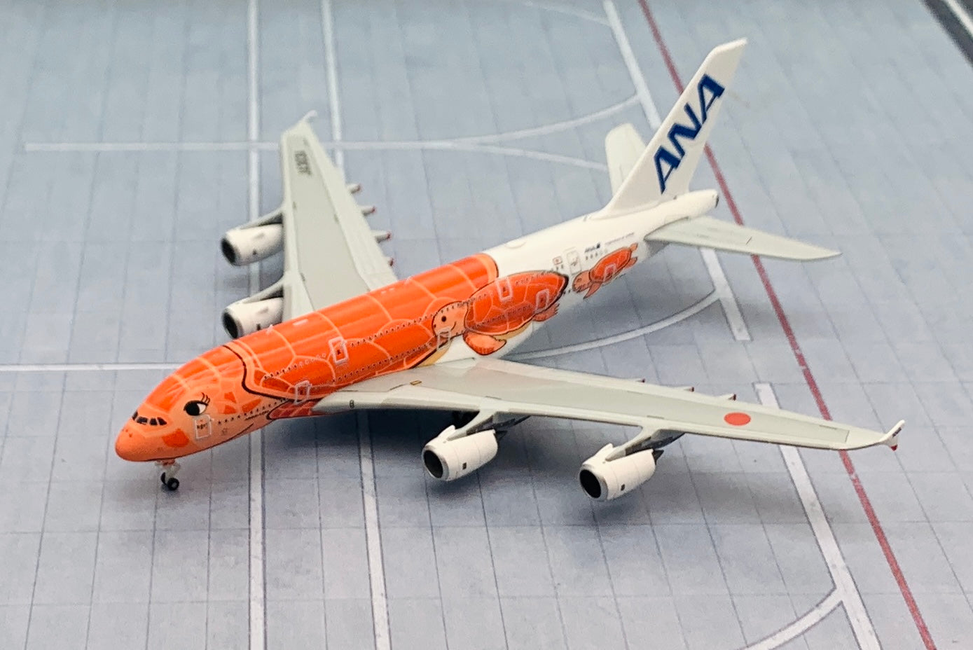 JC Wings 1/500 ANA All Nippon Airways Airbus A380 Orange Flying