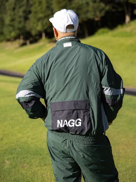 Captains Helm Golf / NAGG HOOD IN NYLON JACKET -Green-