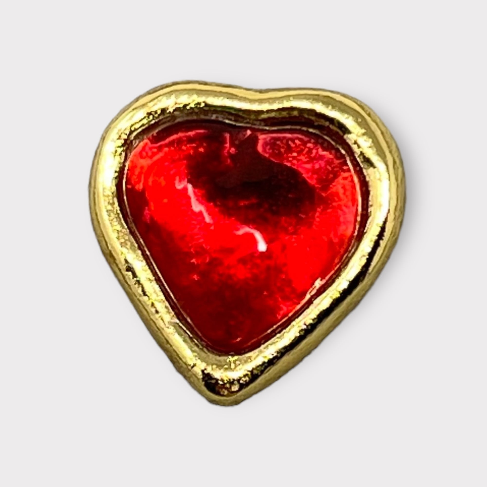 YSL Poured Glass Heart Brooch – Fonfrège