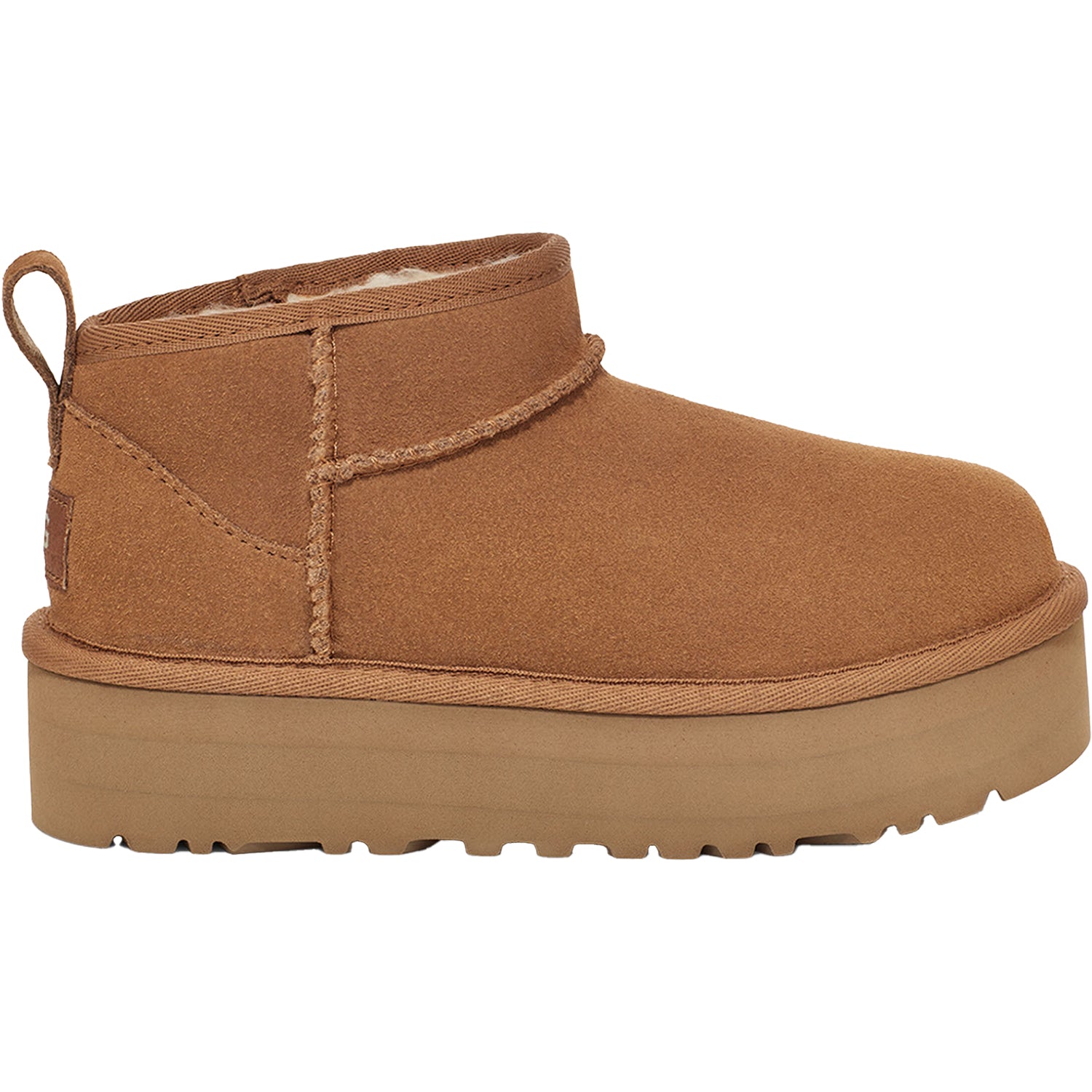 Kids' UGG Classic Ultra Mini Platform Chestnut Sheepskin