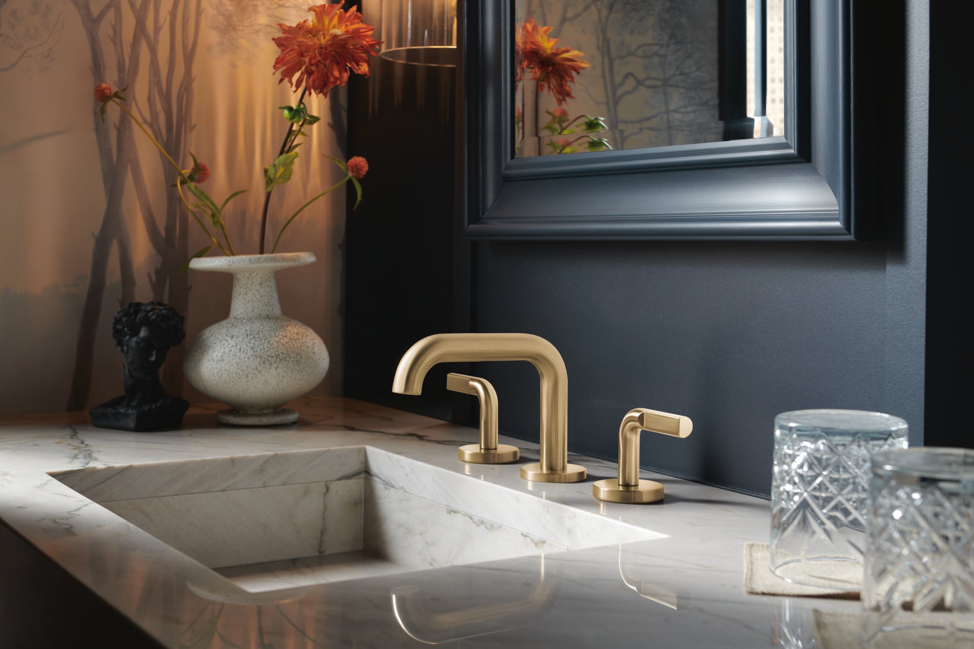 Brizo 65334LF Litze Widespread Lavatory Faucet with Low Spout