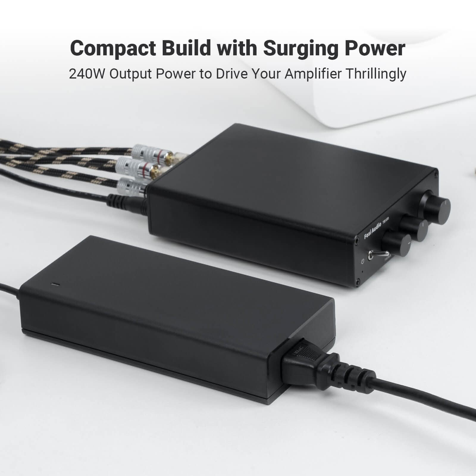 Fosi Audio 48V GaN Power Supply Unit for TB10D, BT20A PRO,V3