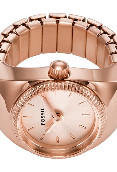 ウォッチリング 二針 ローズゴールドトーン ステンレススチール