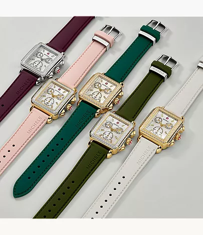 Luxe Garden Silicone Interchangeable Strap Set 18 mm MS18S06SET