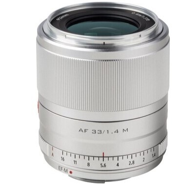 Viltrox AF 33mm F1.4 M Gümüş Lens (Canon EF-M) - Fotografium