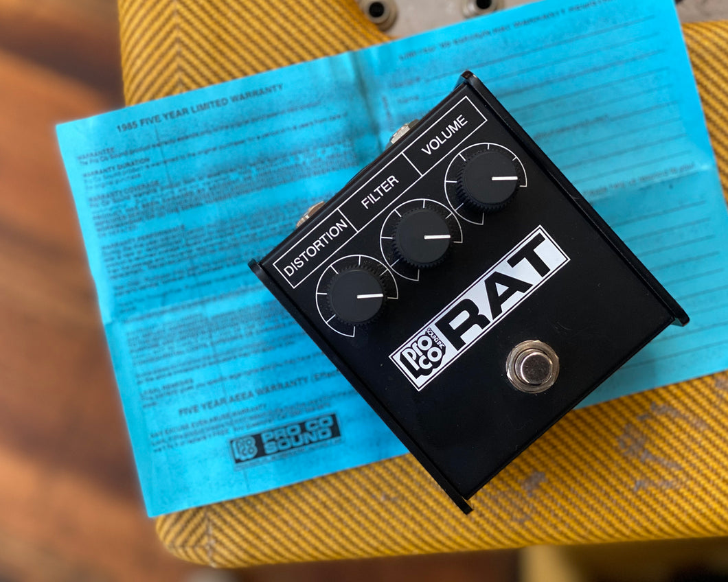 Pro Co White Face RAT w/ Original Box & Paperwork 🐀 – Found Sound