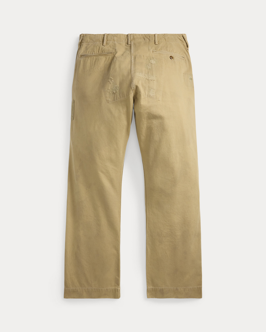 Double RL - Repaired Chino Field Pant - New Military Khaki W/ Rep