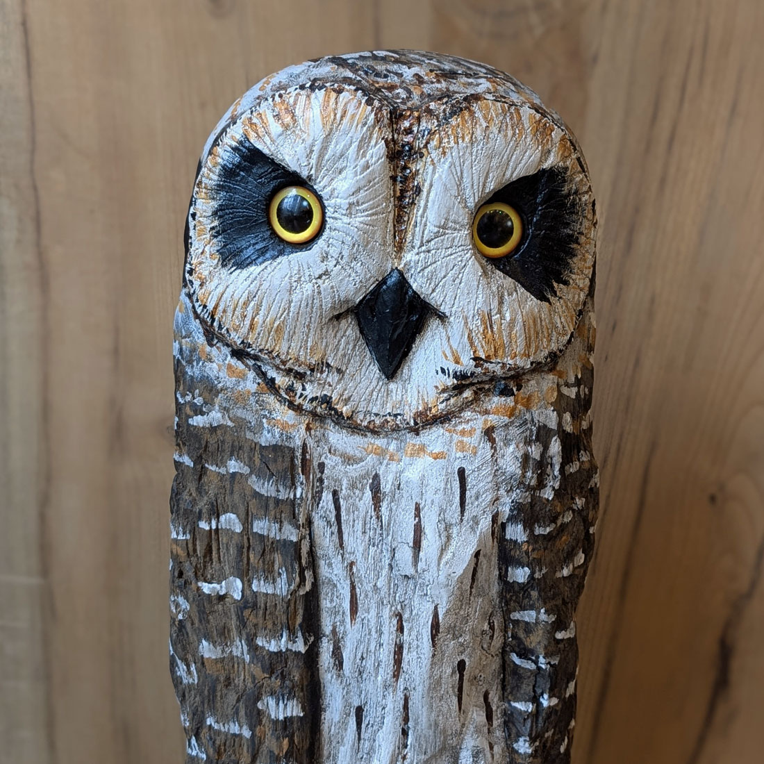 Driftwood Freestanding Short-Eared Owl, 20 x 16 x 8 - Forest Gems