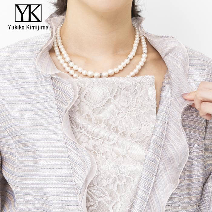 胸当て付きフォーマルジャケット 11号・ピンク｜東京ソワール