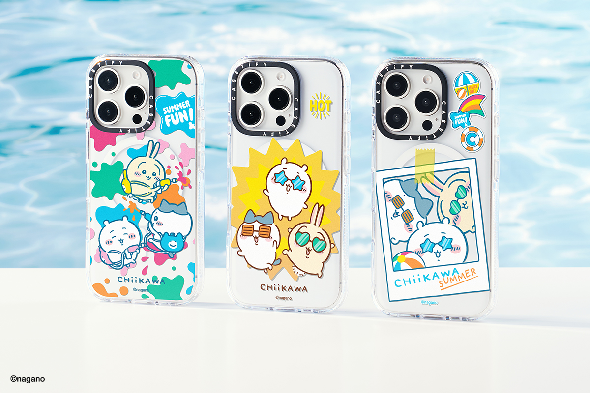ちいかわ×CASETiFYがコラボ。夏仕様のスマホストラップやイヤホン