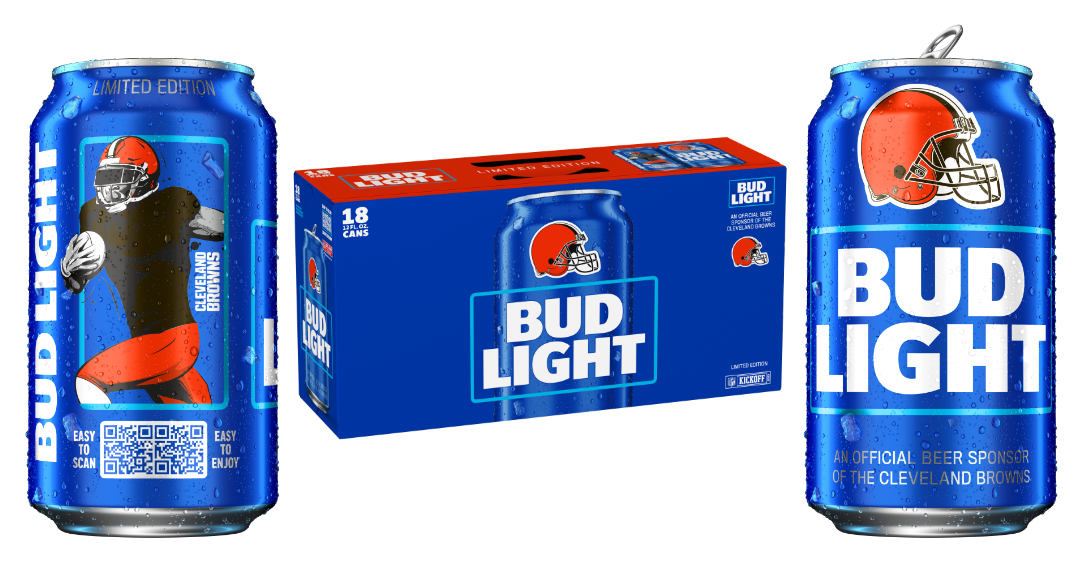 Bud Light releases Cleveland Browns fan cans, packaging