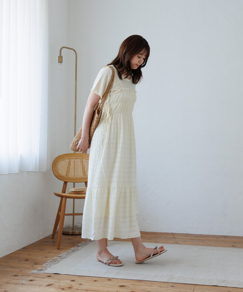 20%OFF】side ribbon onepiece～ｻｲﾄﾞﾘﾎﾞﾝﾜﾝﾋﾟｰｽ | flower／フラワー