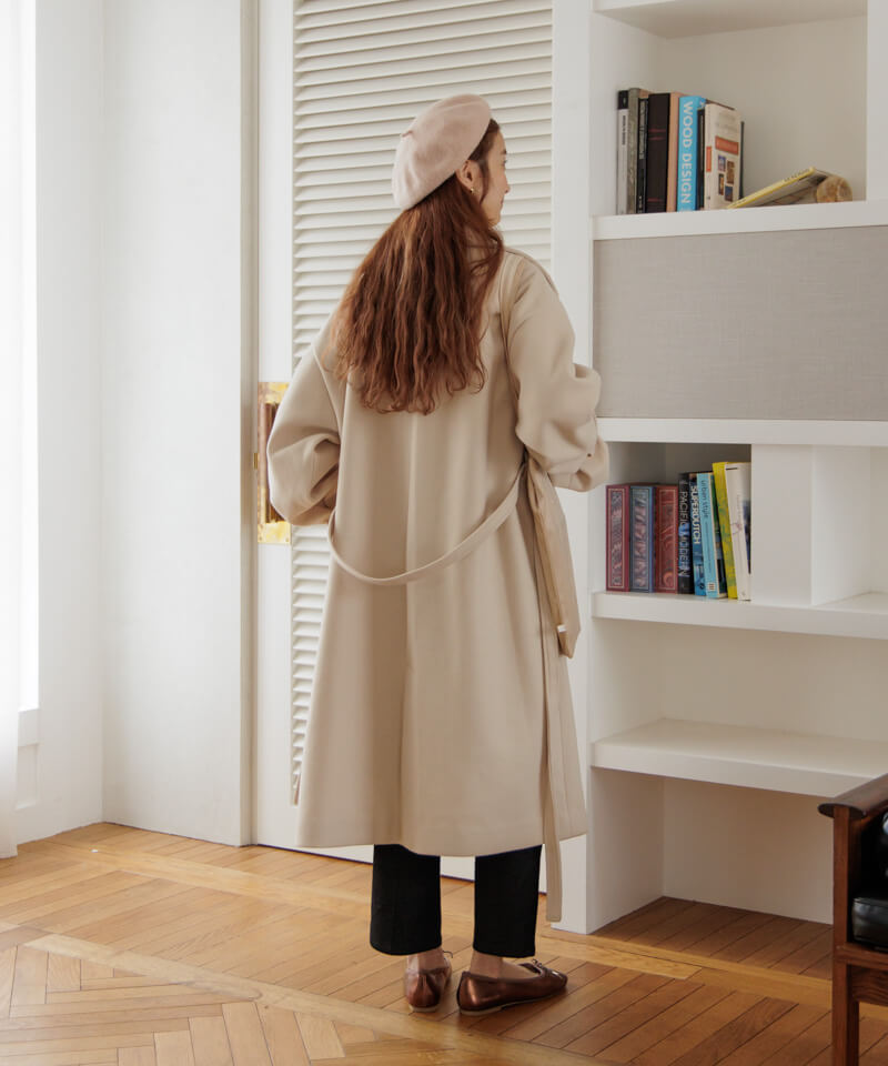 40%OFF】powdery long coat～ﾊﾟｳﾀﾞﾘｰﾛﾝｸﾞｺｰﾄ | flower／フラワー公式通販