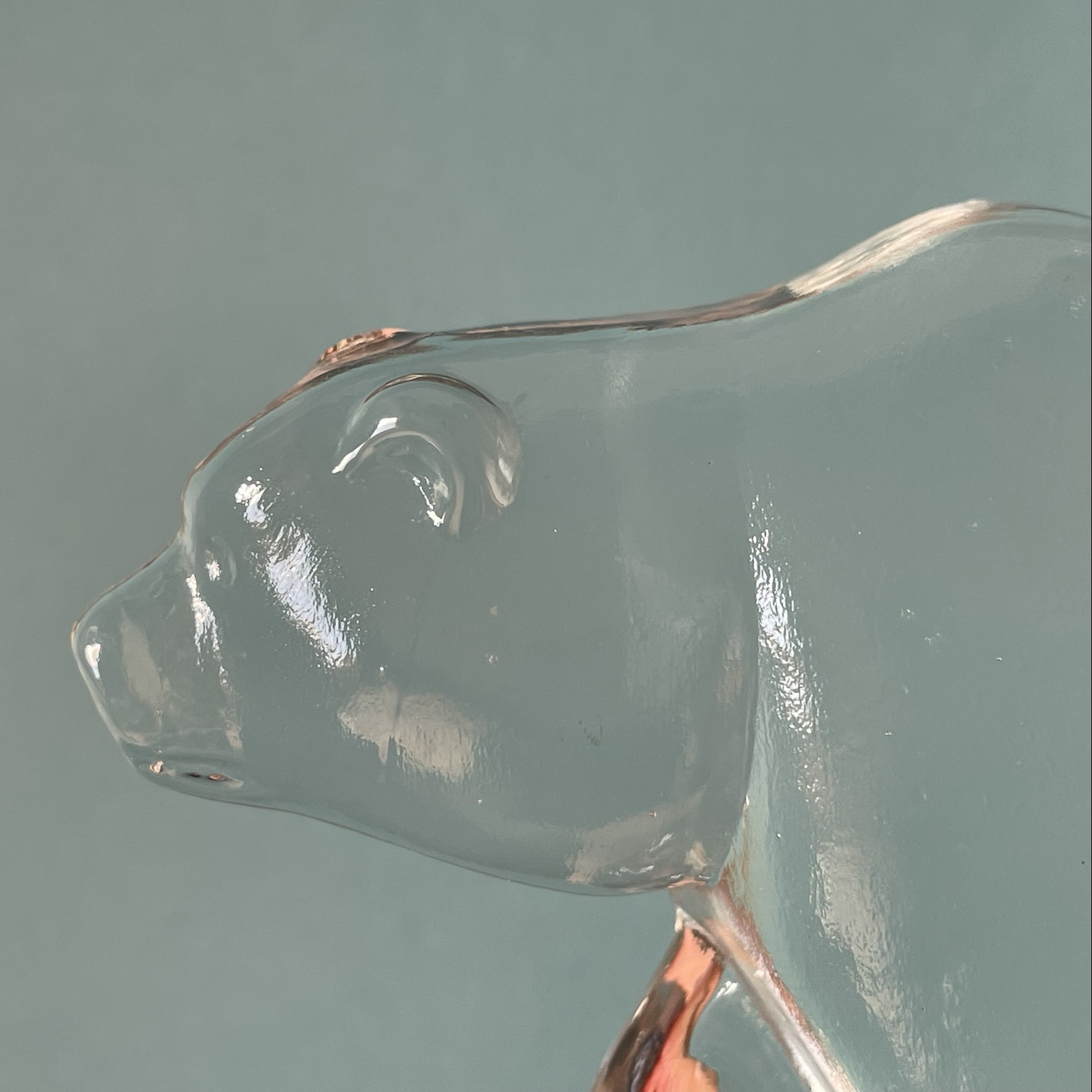 ガラスの熊・クマの置物 / フンピラ ・Humppila / フィンランド