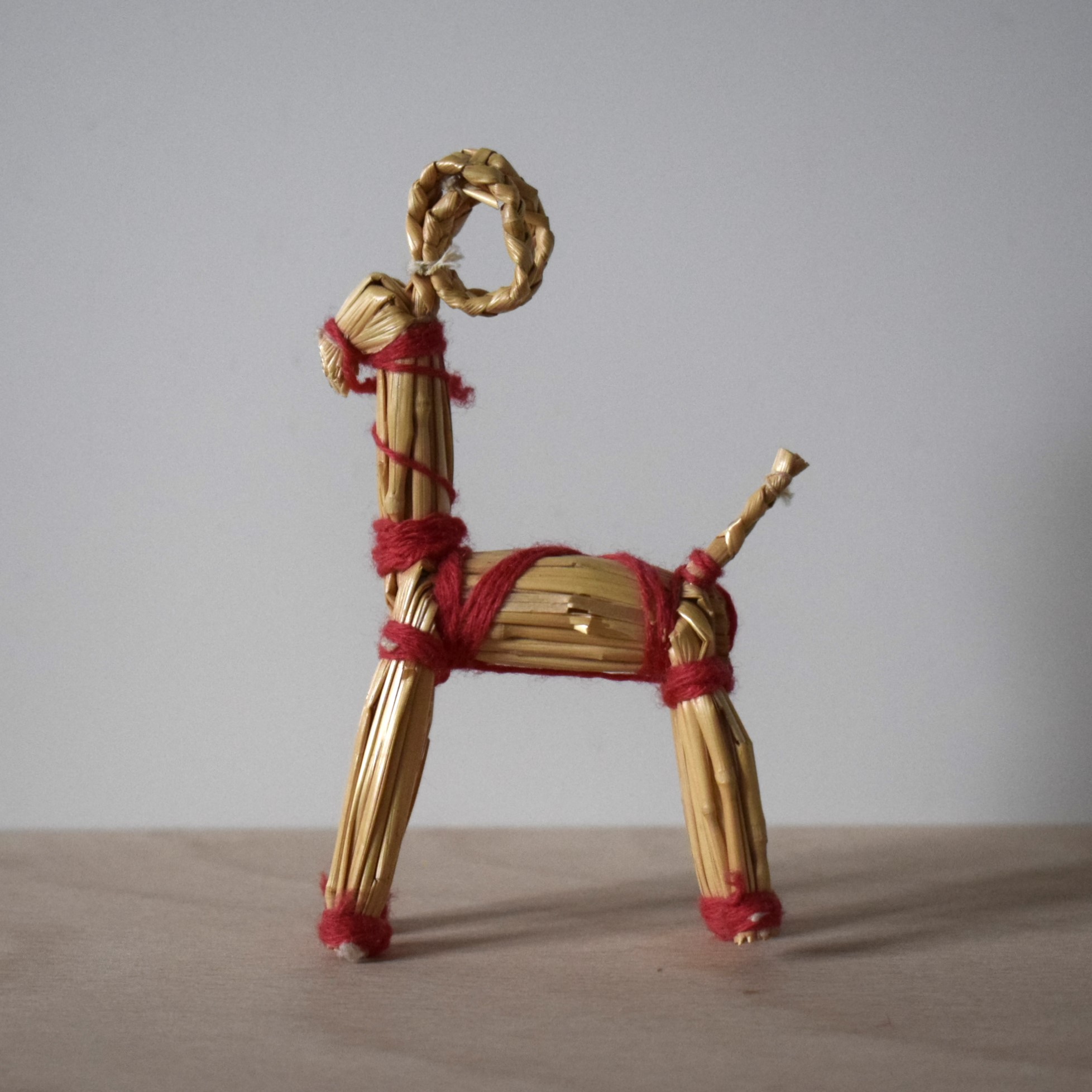 北欧ヴィンテージ ガラスのユールボック ヤギ クリスマスオブジェ