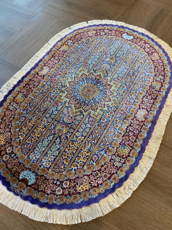 専用 マラゲ産 シルク ペルシャ絨毯 122✖️79cm け東7-1217 専用