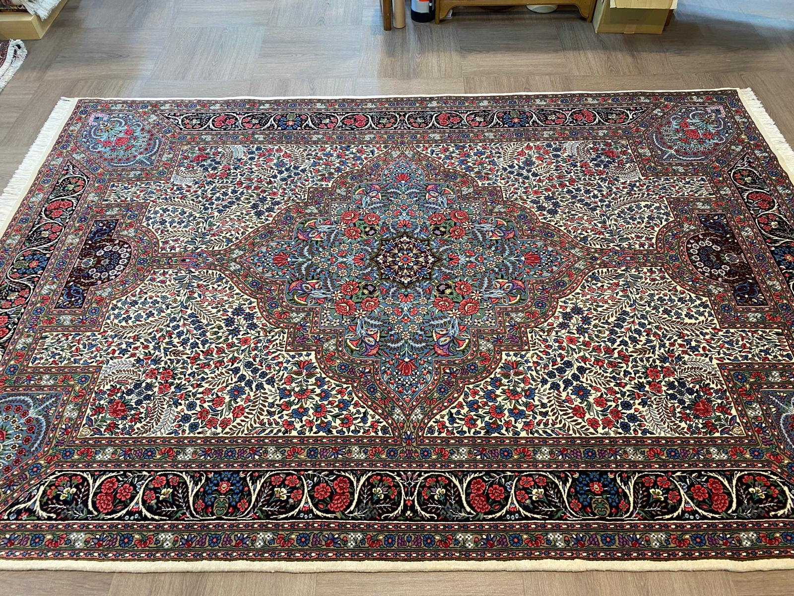 ペルシャ絨毯【ウール】ケルマン（ラバー） 296×203(cm) *W-4808M