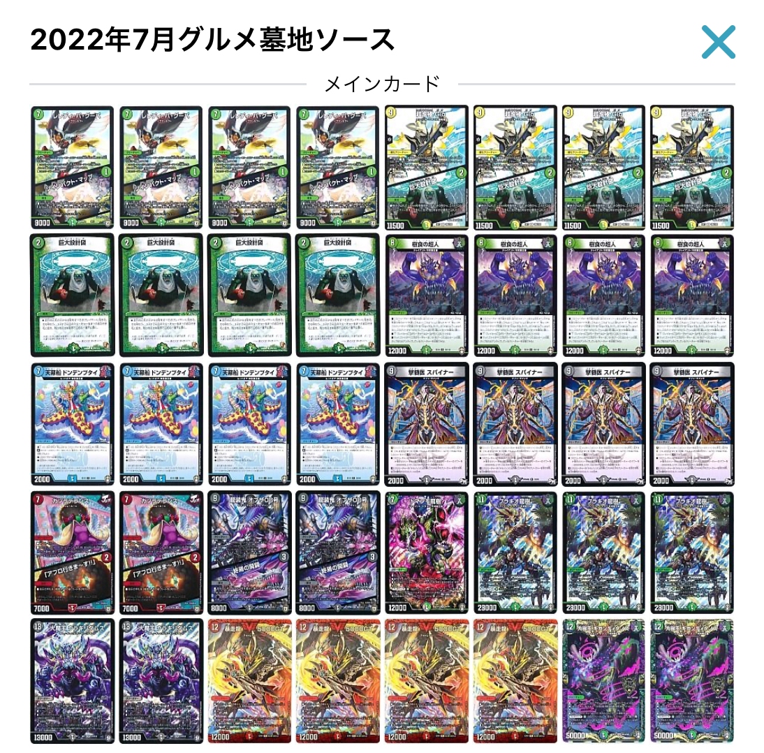 デュエマ】歴代最強デッキ選手権 Bランク ～グルメ墓地ソース～ | flat