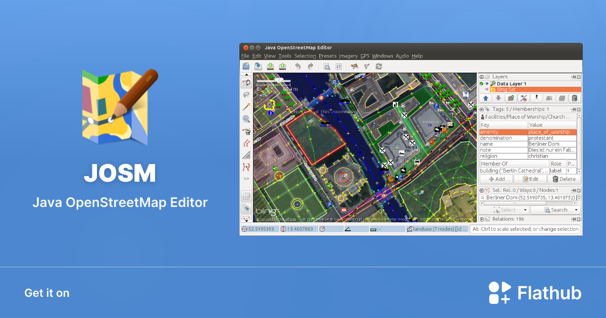 Install JOSM on Linux | Flathub