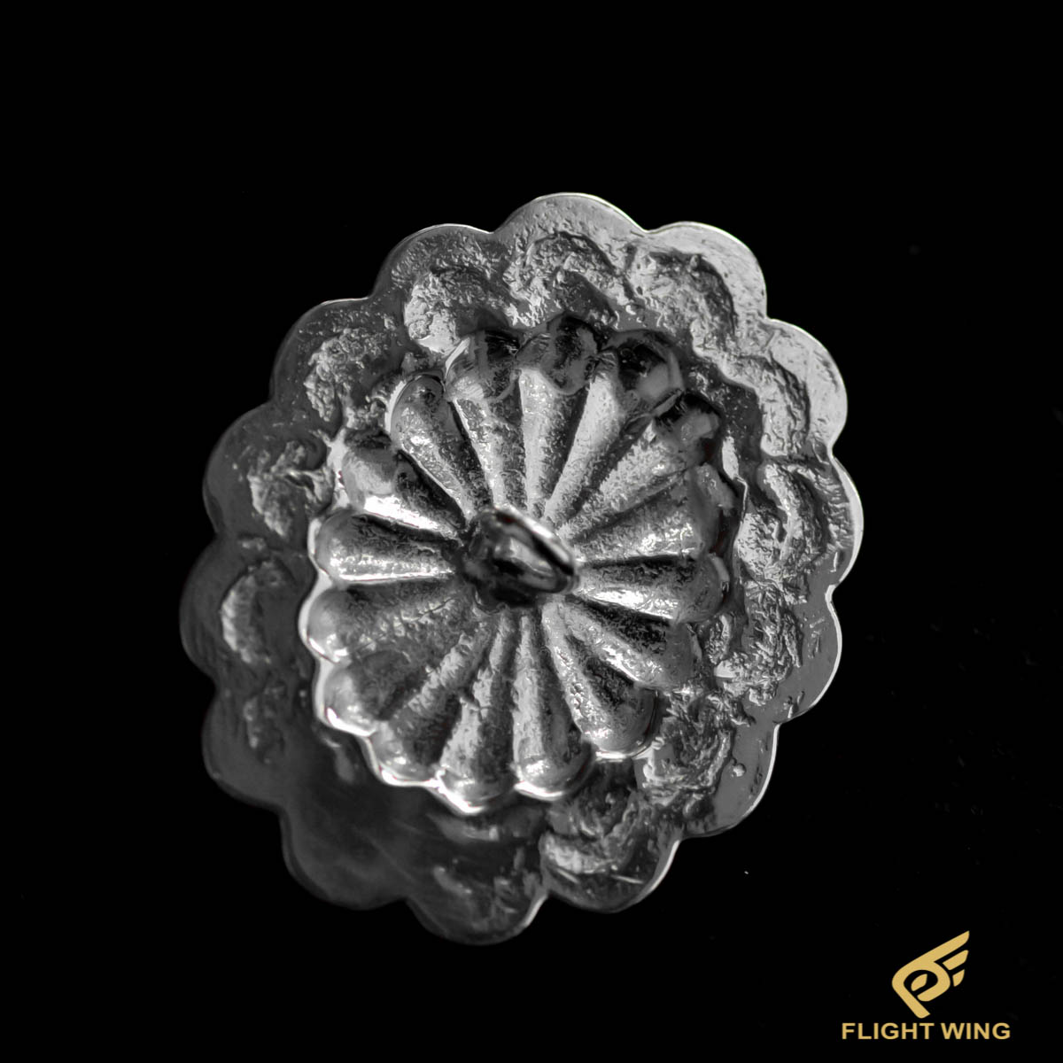 中古】銀縄TQフラワーコンチョ(横向き) / Goro's ゴローズ