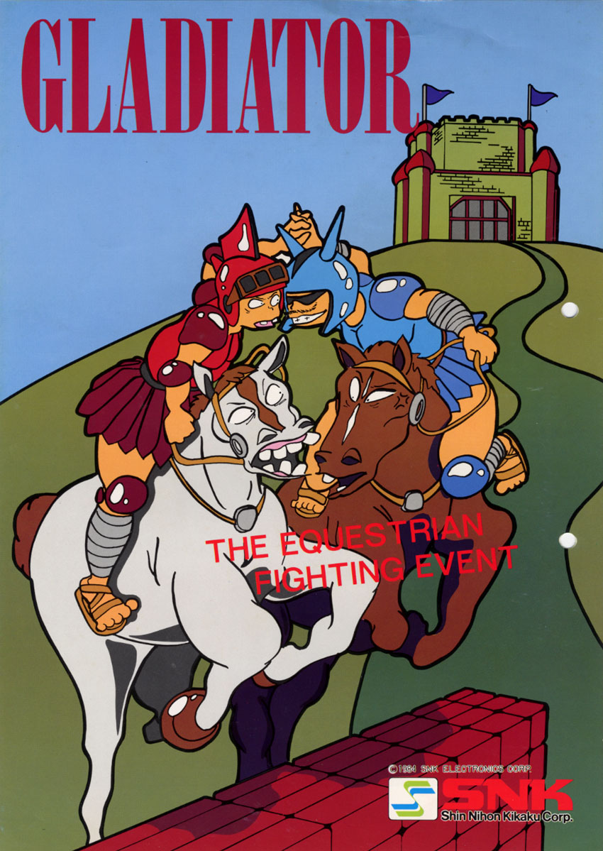 Gladiator - Taito (Video Game, 1984) - Japan | The Arcade Flyer