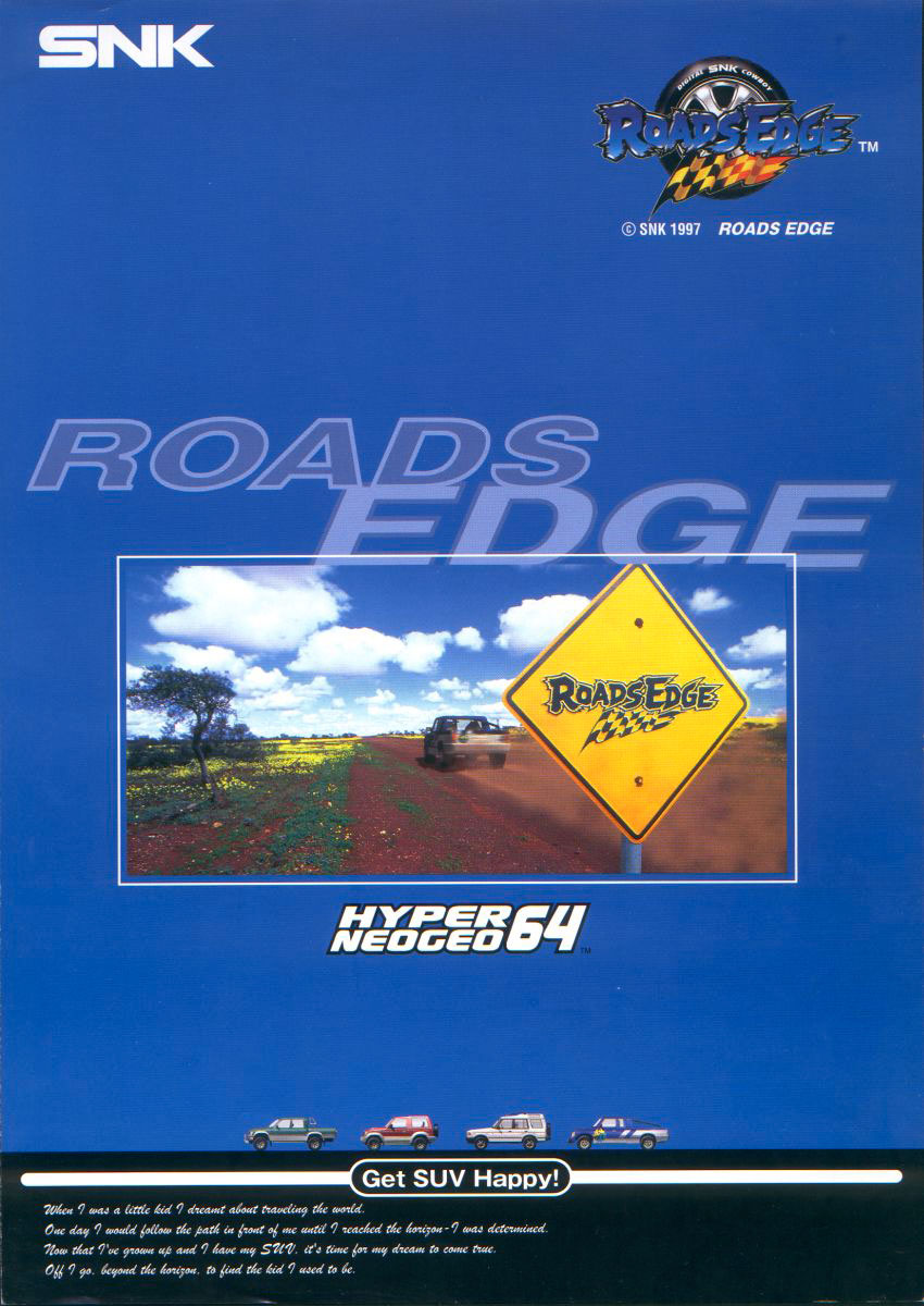 Roads Edge - SNK (Video Game, 1997) - EU | The Arcade Flyer Archive