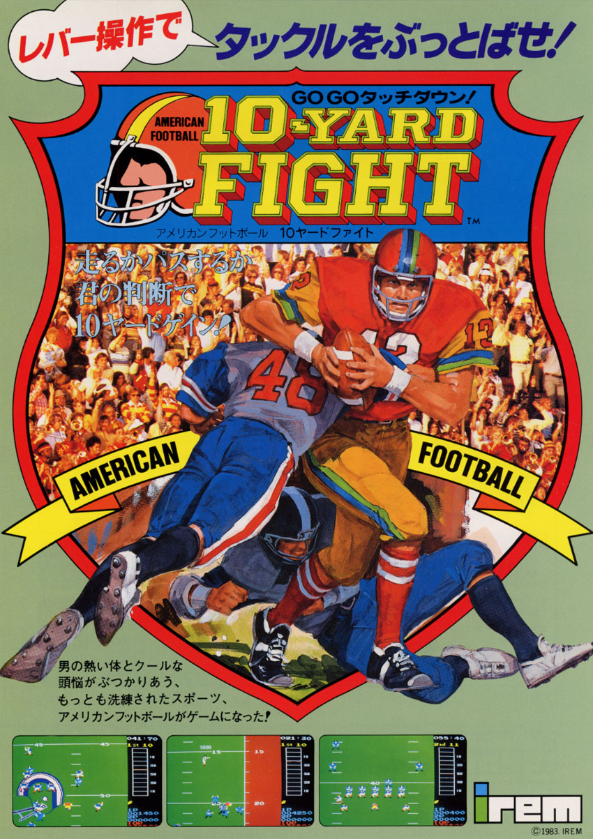10-Yard Fight - Taito (Video Game, 1983) - Japan | The Arcade