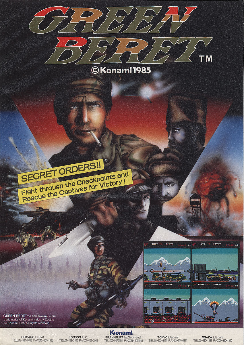 Green Beret - Videogame by Konami | Museum of the Game