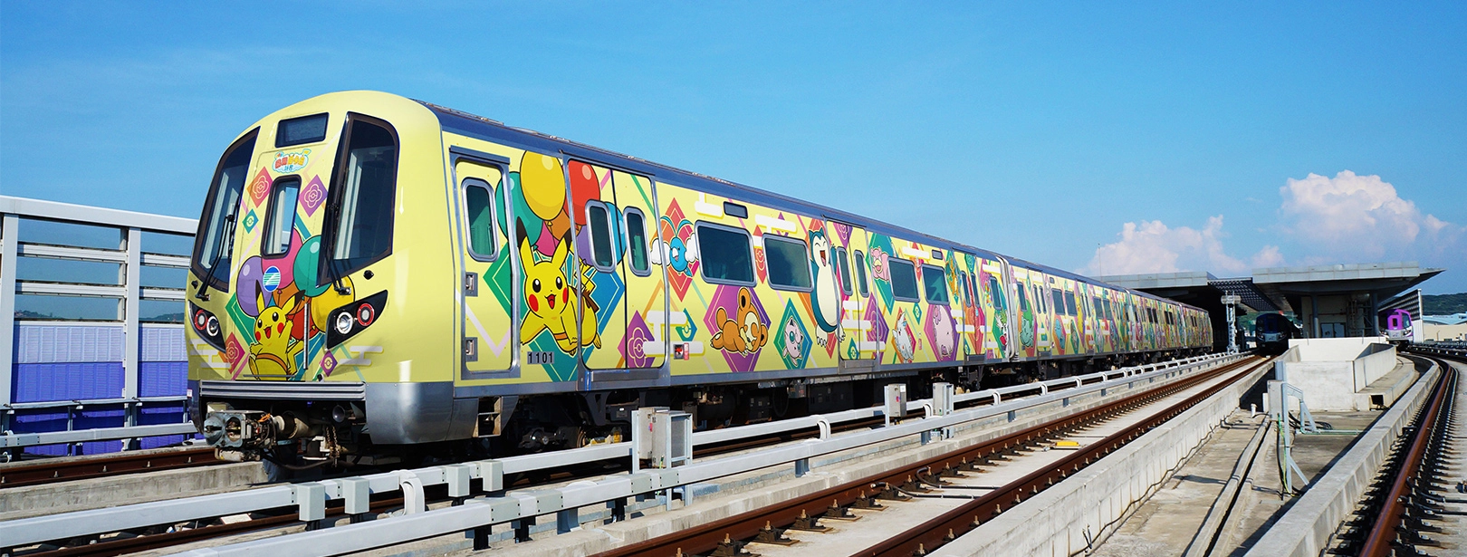 桃園メトロ＆そらとぶピカチュウプロジェクトラッピング車両登場