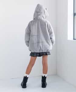 ☆SALE☆ネコミミBIGエコファーアウター（G502075）|algy（アルジー