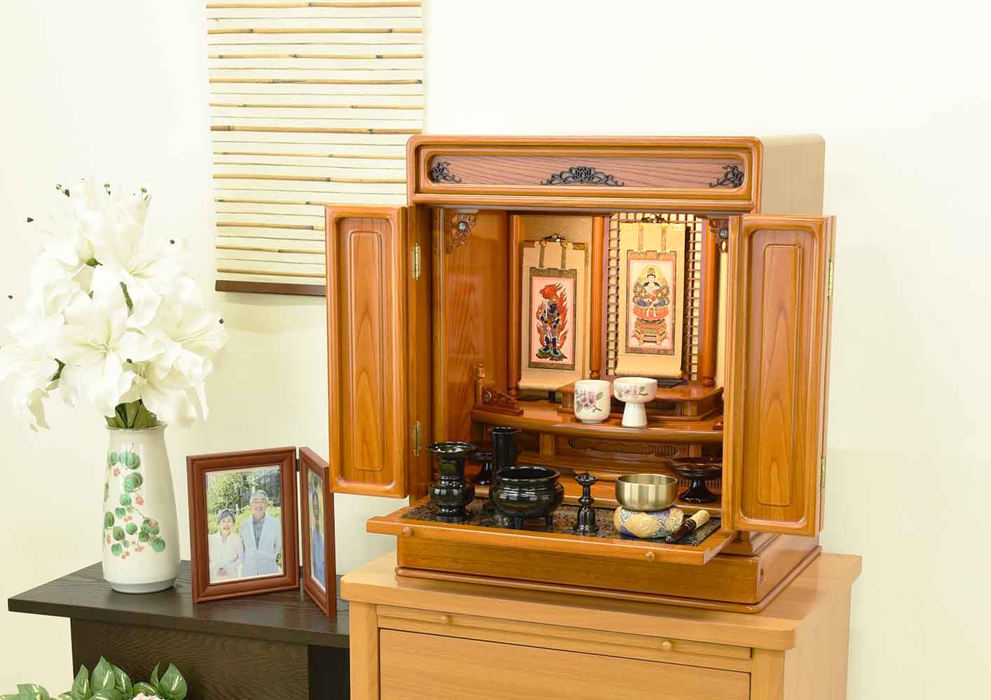 仏壇 古都 欅 高さ57cm 仏具セットB | お仏壇のはせがわ公式通販