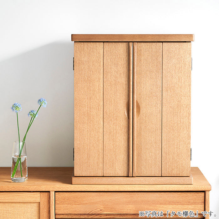 WEB限定】仏壇 クオーレ タモ 欅色 高さ54cm 仏具セット | お仏壇の