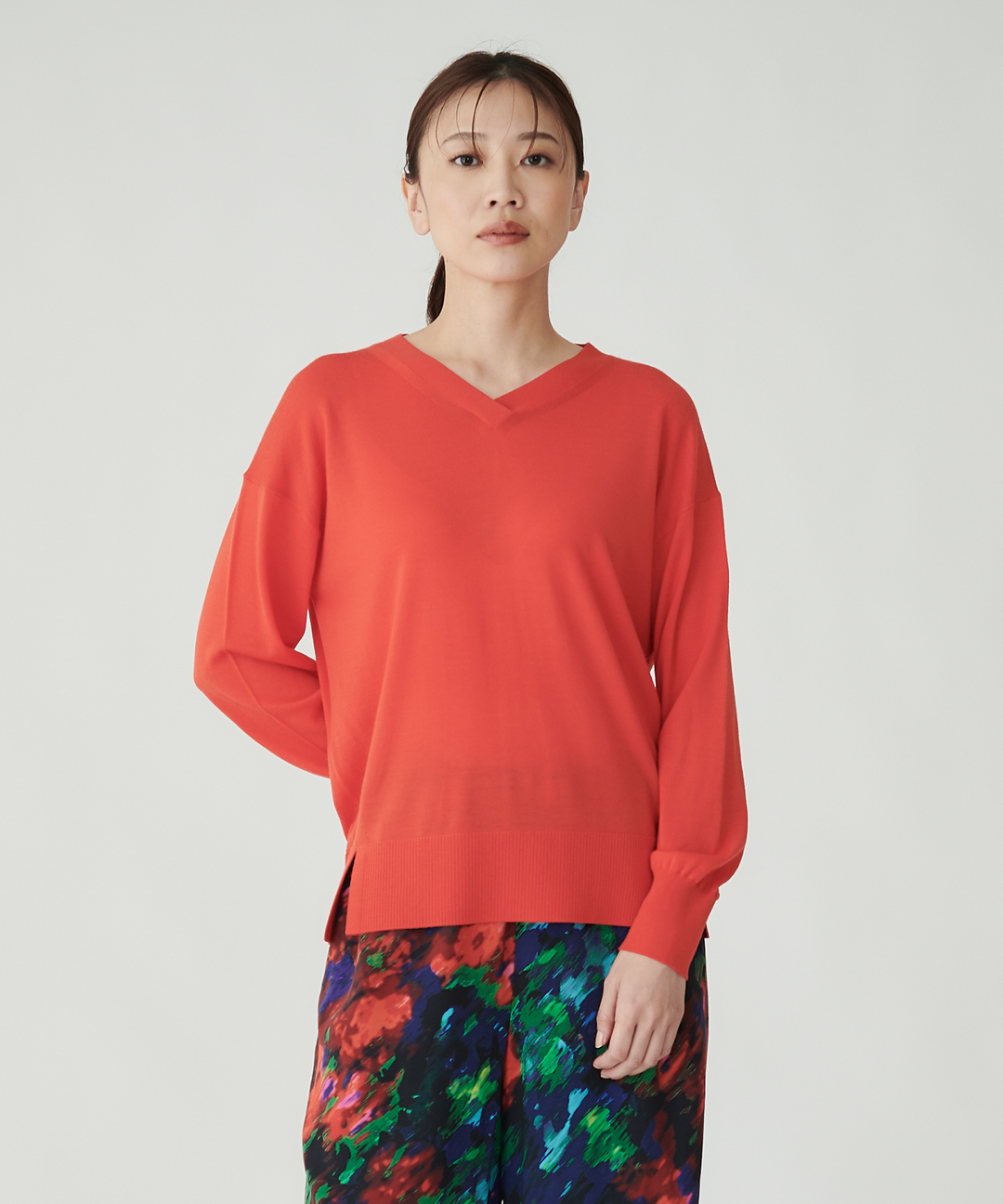 16GリブVネックニット – FACE SANS FARD